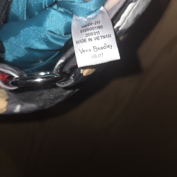 EUC Vera Bradley Splash Floral Triple Zip Hipster Bag And Matching Wallet - Picture 10 of 14